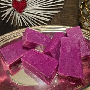 2 Raspberry Scrub Bars 💕 Handmade Soap ~ Exfoliating Wash